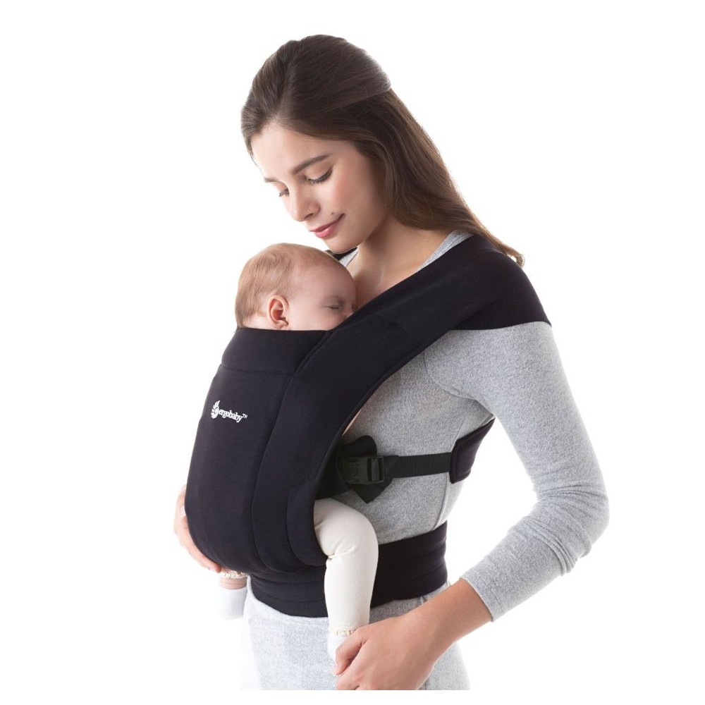 uitroepen verraad Nog steeds Ergobaby Embrace Black babycarrier from soft wrap fabric |Babymaxi.com
