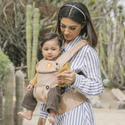 concept passagier Onbemand Tula Explore Linen Mesa babycarrier | Babymaxi.com