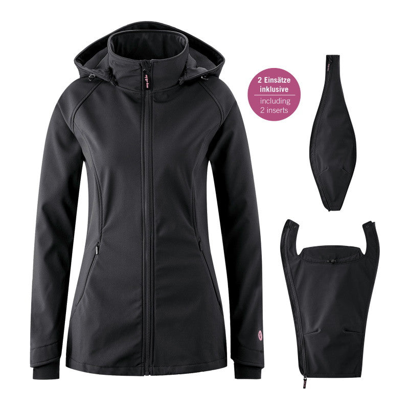 Mamalila Softshell Babywearing Jacket Allrounder Black