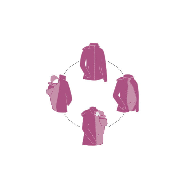 Mamalila Softshell Babywearing Jacket Allrounder - Berry