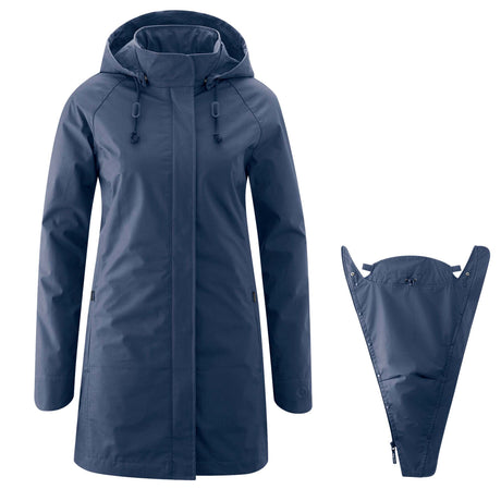 Mamalila Berlin All-Season Maternity & Babywearing Coat – Navy | Babymaxi