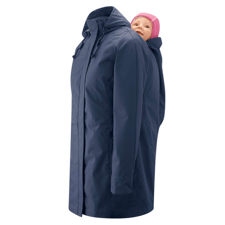 Mamalila Berlin All-Season Maternity & Babywearing Coat – Navy | Babymaxi